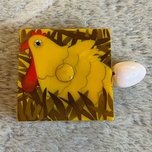 Rare Bakelite Chicken and Egg Mechanical Tape Measure